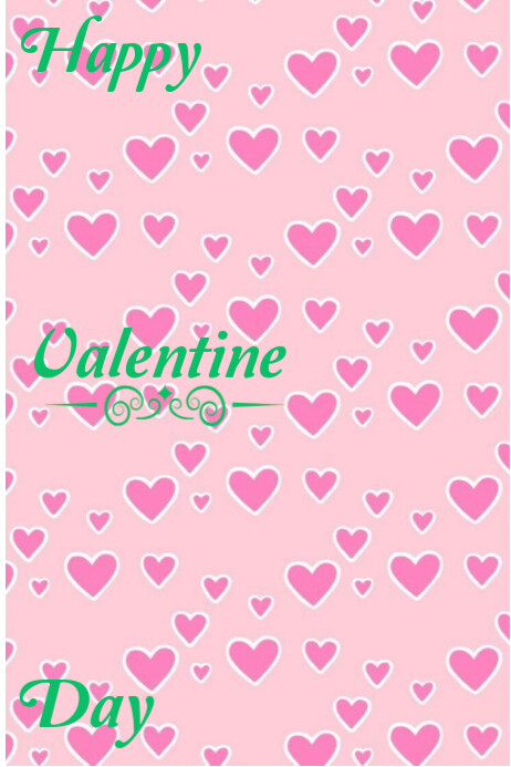 Happy Valentine's day Banier 4’×6’ template