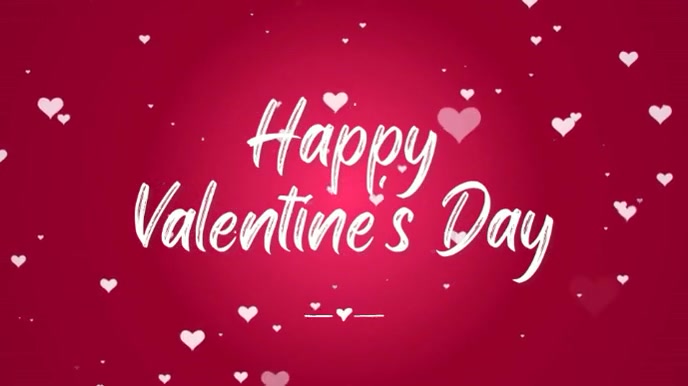 Happy valentine's day Digital Display (16:9) template