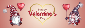 Happy Valentine's day email header Nagłówek wiadomości e-mail template