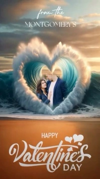 Happy valentine's day instagram story post template