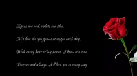 Happy Valentine's  Day Poem Digital Display (16:9) template