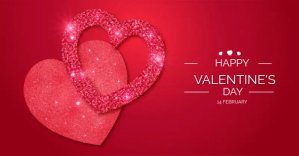 Czerwony Valentine's Day Celebration Facebook Ad Template