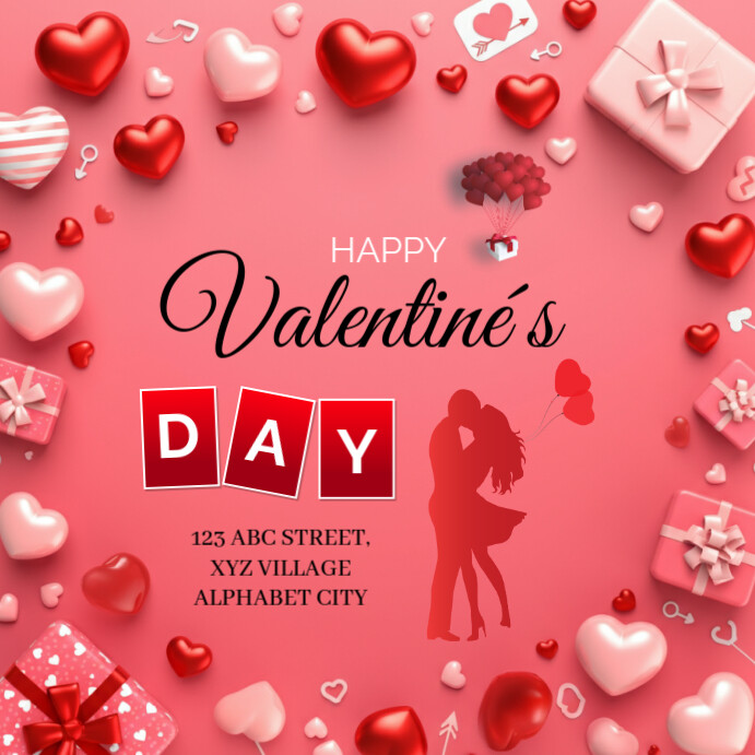 Happy Valentine's Day Social Media Post Template | PosterMyWall