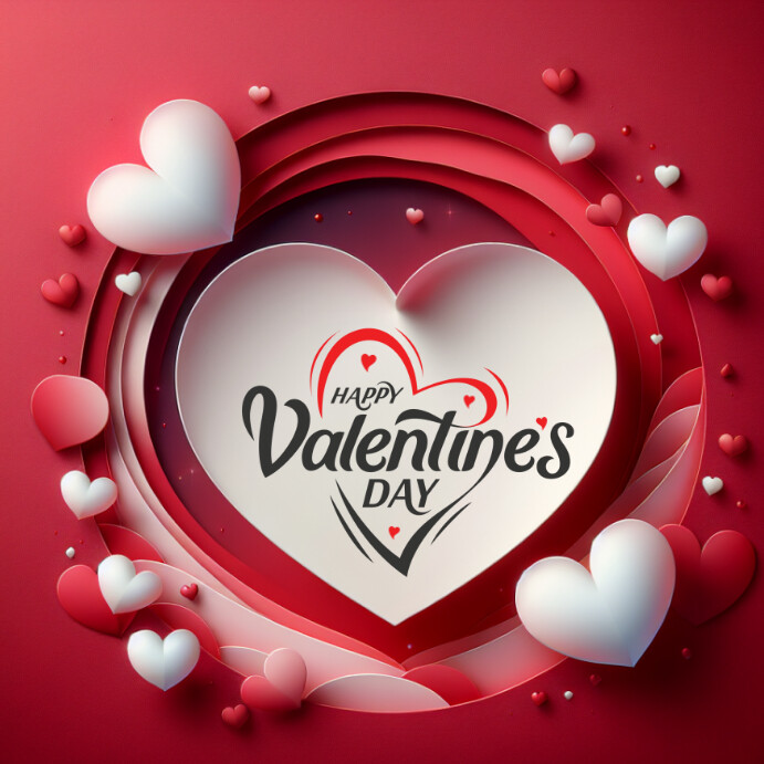 Happy Valentine's Day Social Media Post Template | PosterMyWall