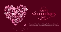 Happy Valentine's day template Image partagée Facebook
