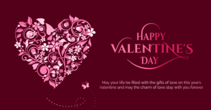 Happy Valentine's day template Facebook 共享图片