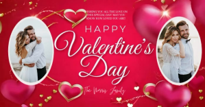 happy valentine’s message facebook image template