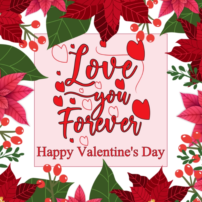 Happy valentine's day, poster Template | PosterMyWall