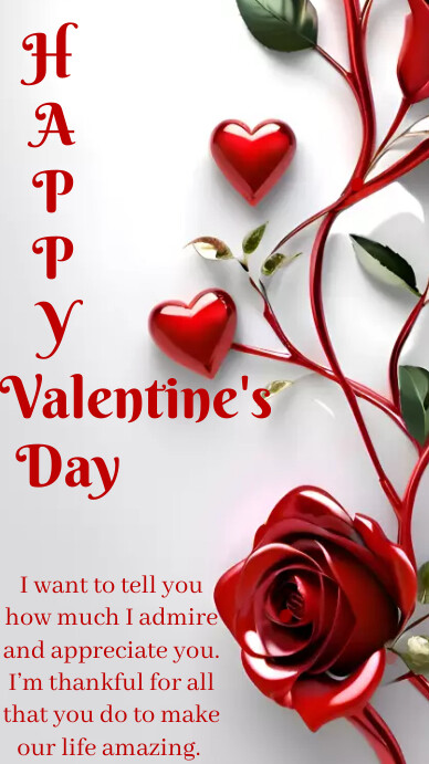 Happy valentine #39 s day card 2024 greetings Template PosterMyWall Happy valentine #39 s day card 2024 greetings Template PosterMyWall