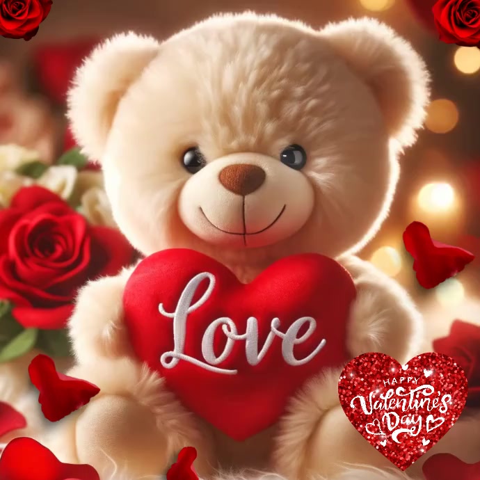 HAPPY VALENTINE'S DAY cute design Instagram Post template