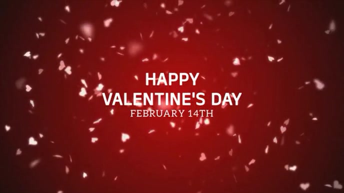 happy valentine's day Digital Display (16:9) template