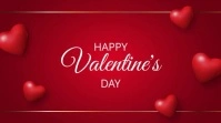 happy valentine's day Tampilan Digital (16:9) template