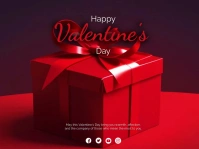 Happy Valentine's Day Yard Sign template