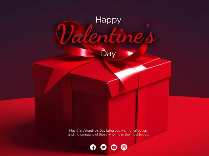 Happy Valentine's Day Znak podwórkowy template