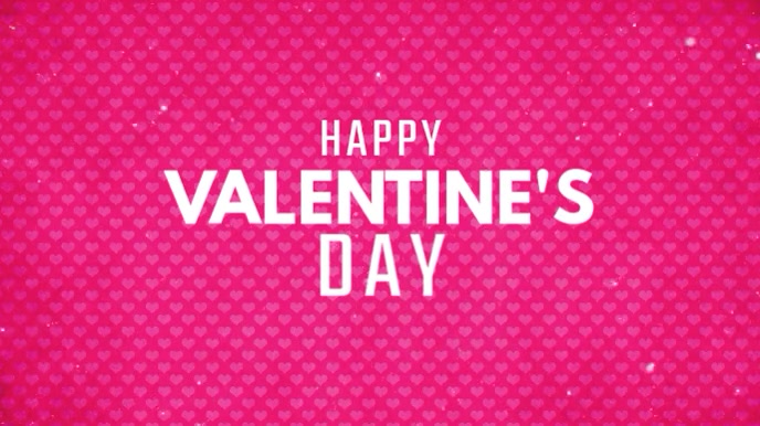 happy valentine's day Digital Display (16:9) template
