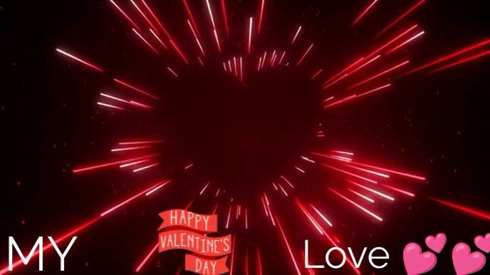 Happy Valentine's day Digital Display (16:9) template
