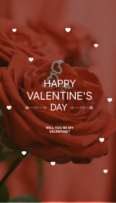 Happy Valentine's Day Business Card template