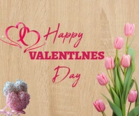 Happy Valentine's Day Rectángulo Grande template