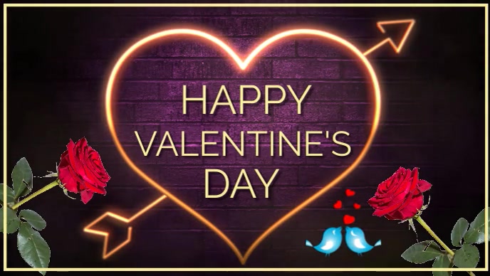 happy valentine's day Miniatura na YouTube template