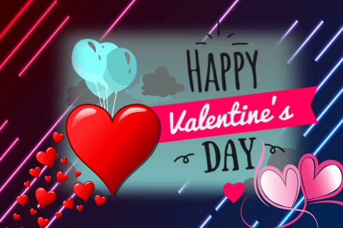 Happy Valentine's Day Label template