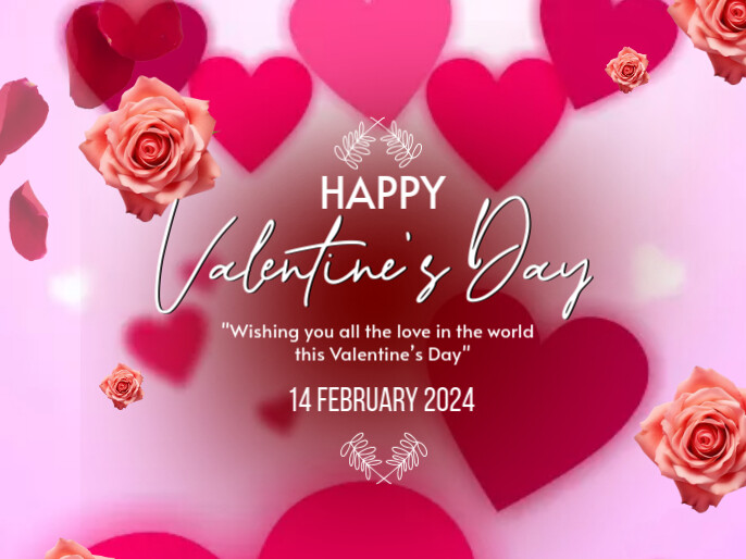 happy valentine's day Prezentacja template