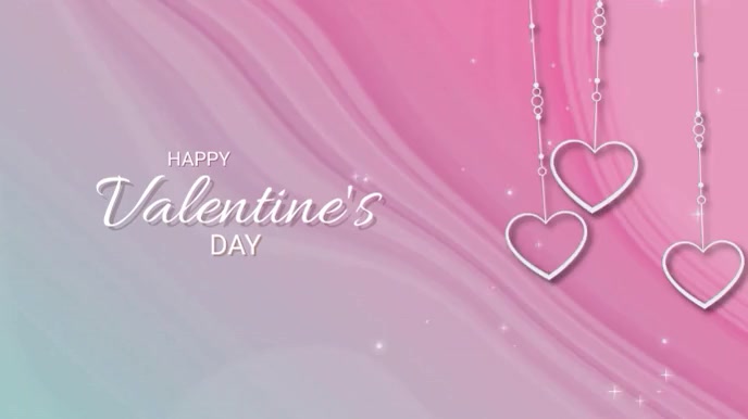 happy valentine's day Digital Display (16:9) template