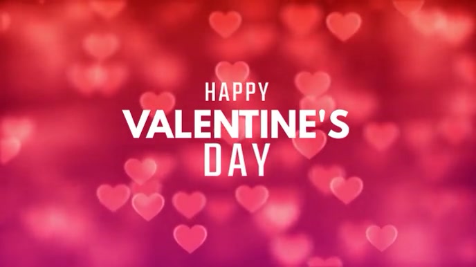 happy valentine's day Display digitale (16:9) template