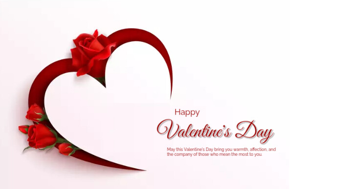 Happy Valentine's Day Ekran reklamowy (16:9) template