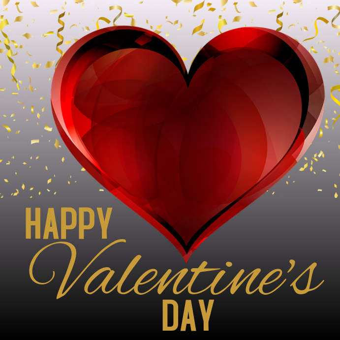 HAPPY VALENTINE'S DAY Wpis na Instagrama template
