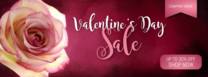 Happy Valentine's Day Facebook Cover template
