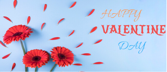Happy Valentine's day flower design Envelopes template