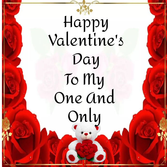 Happy Valentine's Day Gift Card Template | PosterMyWall