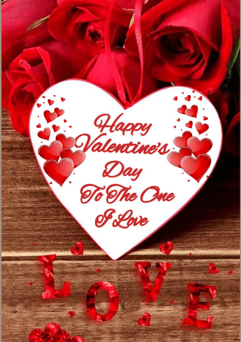 Happy Valentine's Day Gift Card Template | PosterMyWall