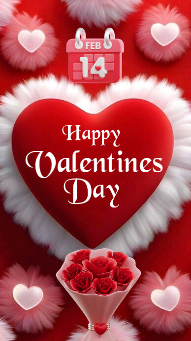 Happy Valentine's Day Instagram Story 2025 template