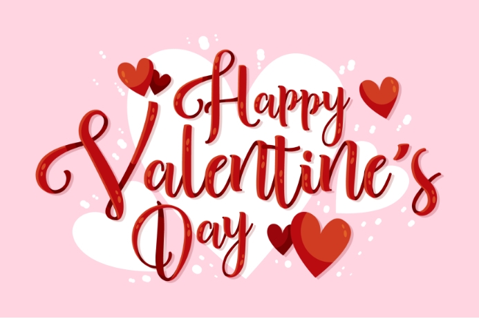 Happy valentine's day lettering Template | PosterMyWall