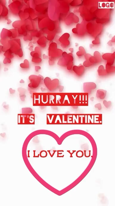 Happy Valentine's Day Love Video template