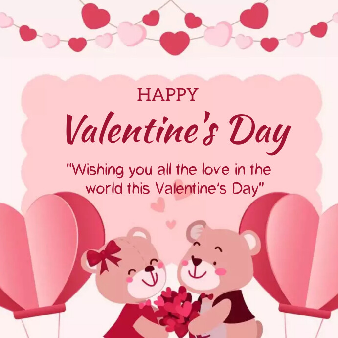 Happy Valentine's Day Online Greeting Card Template PosterMyWall