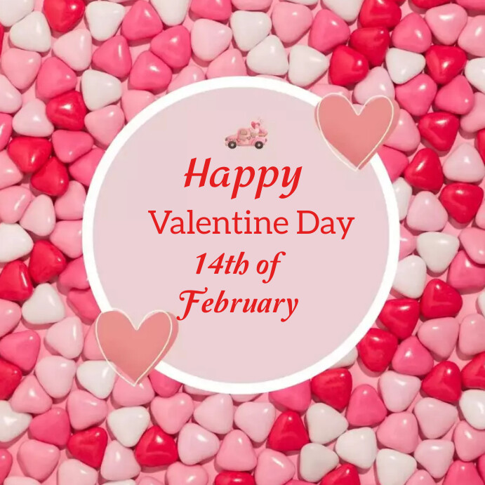 Happy Valentine's day online greeting cards Template PosterMyWall