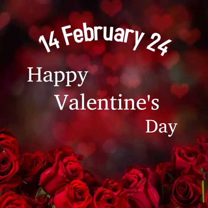 Happy Valentine's day online greeting cards Template PosterMyWall