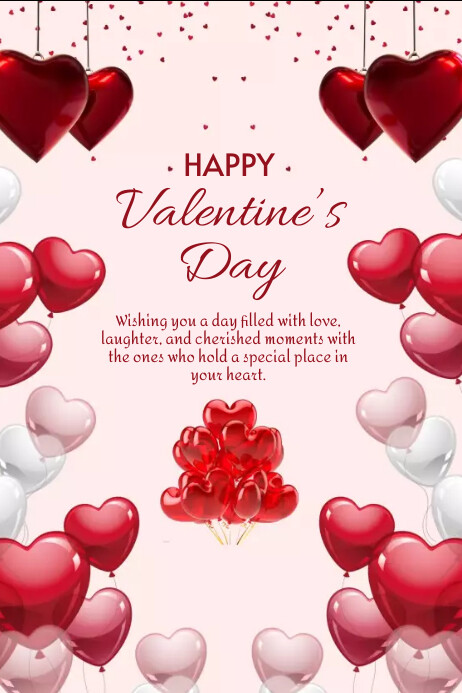 Happy Valentine's Day Poster Template | PosterMyWall
