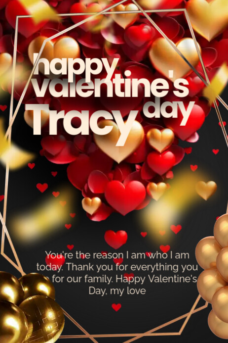 Happy Valentine's Day Poster Template | PosterMyWall