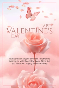 Happy Valentine's Day Poster template