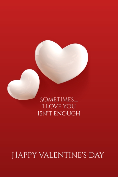 Happy Valentine's Day Poster Plakat template