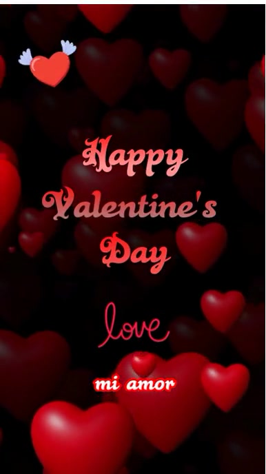 happy Valentine's Day video poster template Instagram Reel