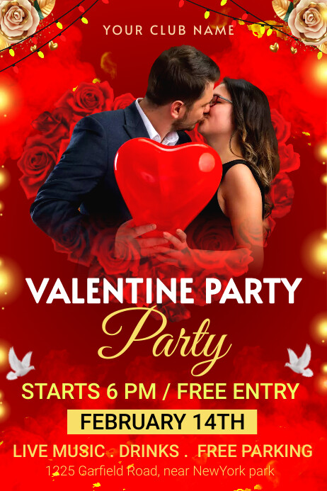 happy valentine day Template | PosterMyWall