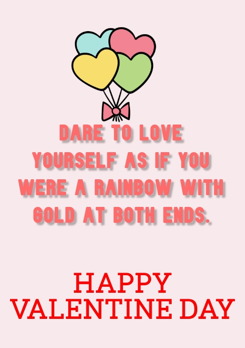 HAPPY VALENTINE DAY QUOTE TEMPLATE | PosterMyWall