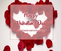 Happy Valentine Day template 2025 สามเหลี่ยมขนาดกลาง
