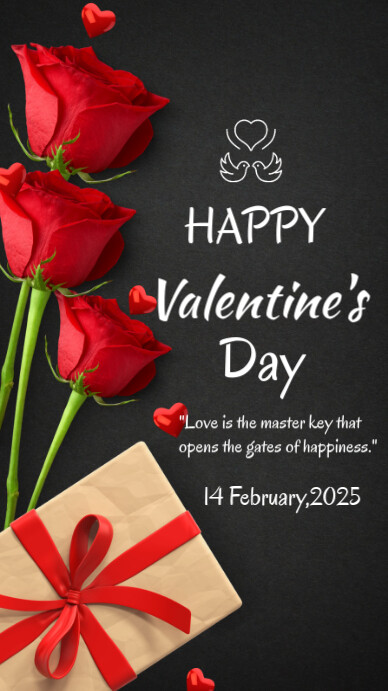 Happy Valentine Day template 2025 Instagram Story