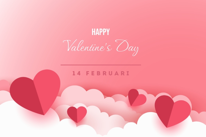 happy valentine poster Cartaz template