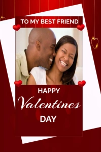 Happy valentines day design template Pinterest Graphic